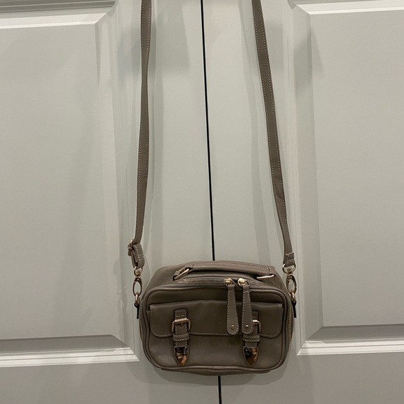 Street Level Taupe Crossbody Purse - Picture 1 of 3